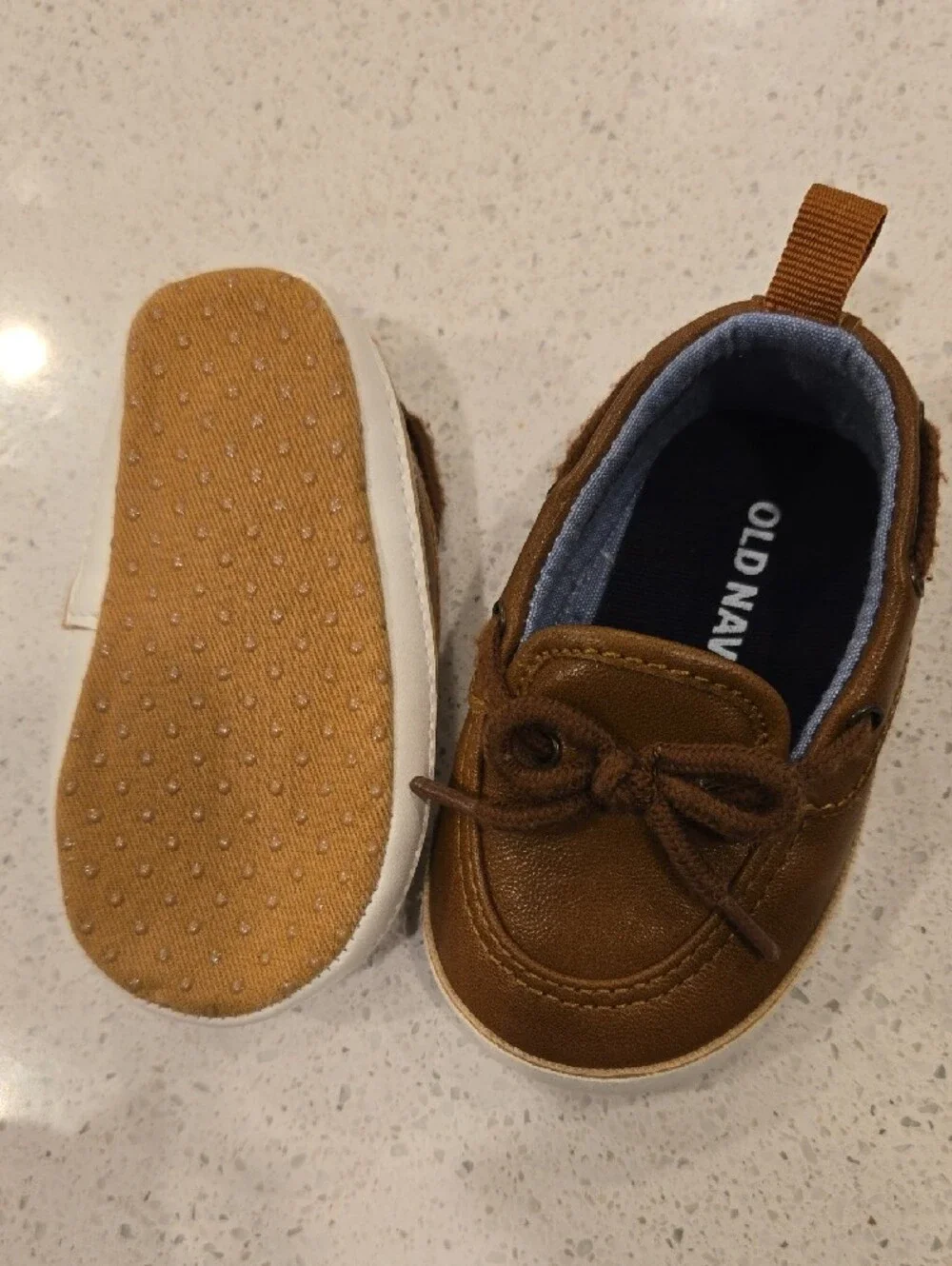 Old Navy Brown BABY Moccasin Boat Shoes